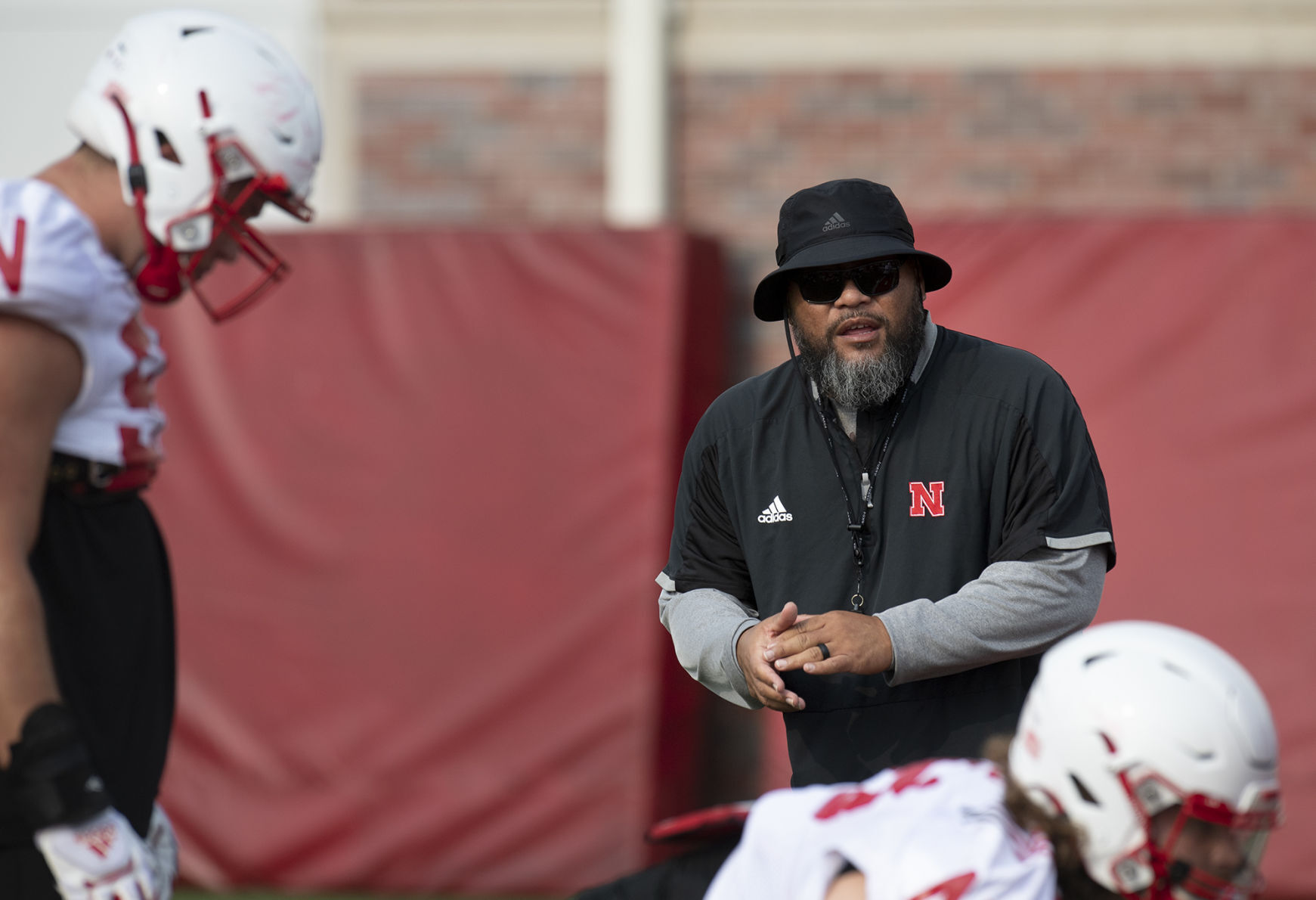 NU football practice, 8.4